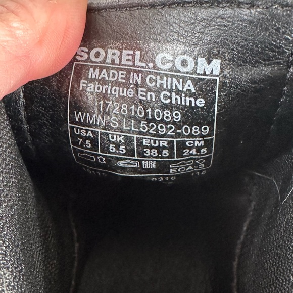 Sorel Addington Studded Chunky Chelsea Leather Boots Womens 7.5 Gray - Picture 8 of 9